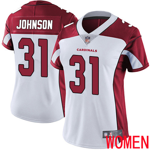 Arizona Cardinals Limited White Women David Johnson Road Jersey NFL Football 31 Vapor Untouchable